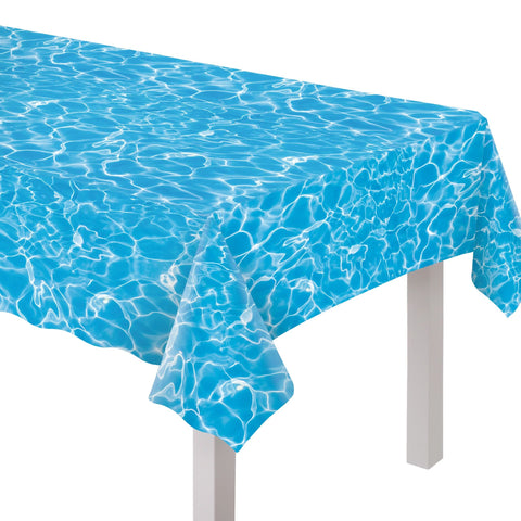 Pool Party Plastic Table Cover