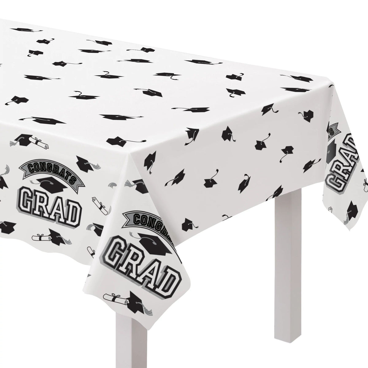 Graduation True To Your School White Table Cover