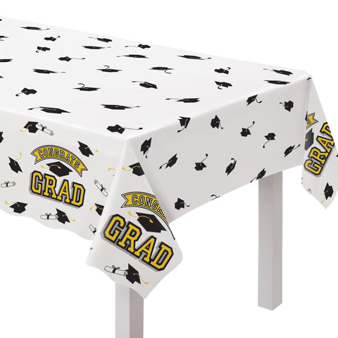 Graduation True To Your School Yellow Table Cover