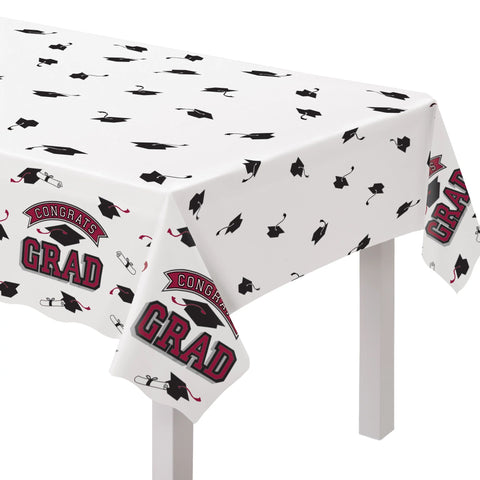 Graduation True To Your School Maroon Table Cover