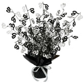 “40” Gleam 'N Burst Spray Centerpiece – 15" | Metallic Table Decoration for 40th Birthday or Anniversary Party