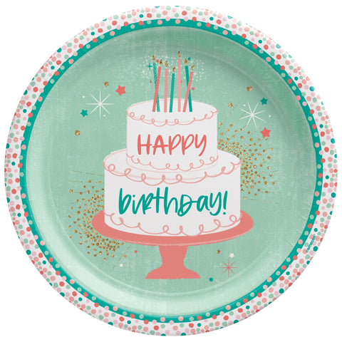 Happy Cake Day 10.25 inch round Plate