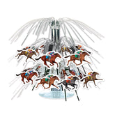 Horse racing mini cascade centerpiece 7.5 inch foil table decor from Party Fair Manahawkin NJ