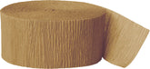 Gold Crepe Paper Streamer 81 ft