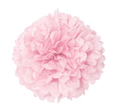 Lovely Pink Solid 16" Hanging Tissue Pom Pom