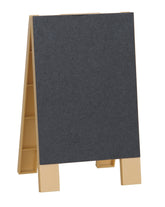 Mini Faux Wood Chalkboard Easel with Chalk 4" x 6.5"