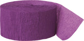 Pretty Purple Crepe Paper Streamer 81 ft