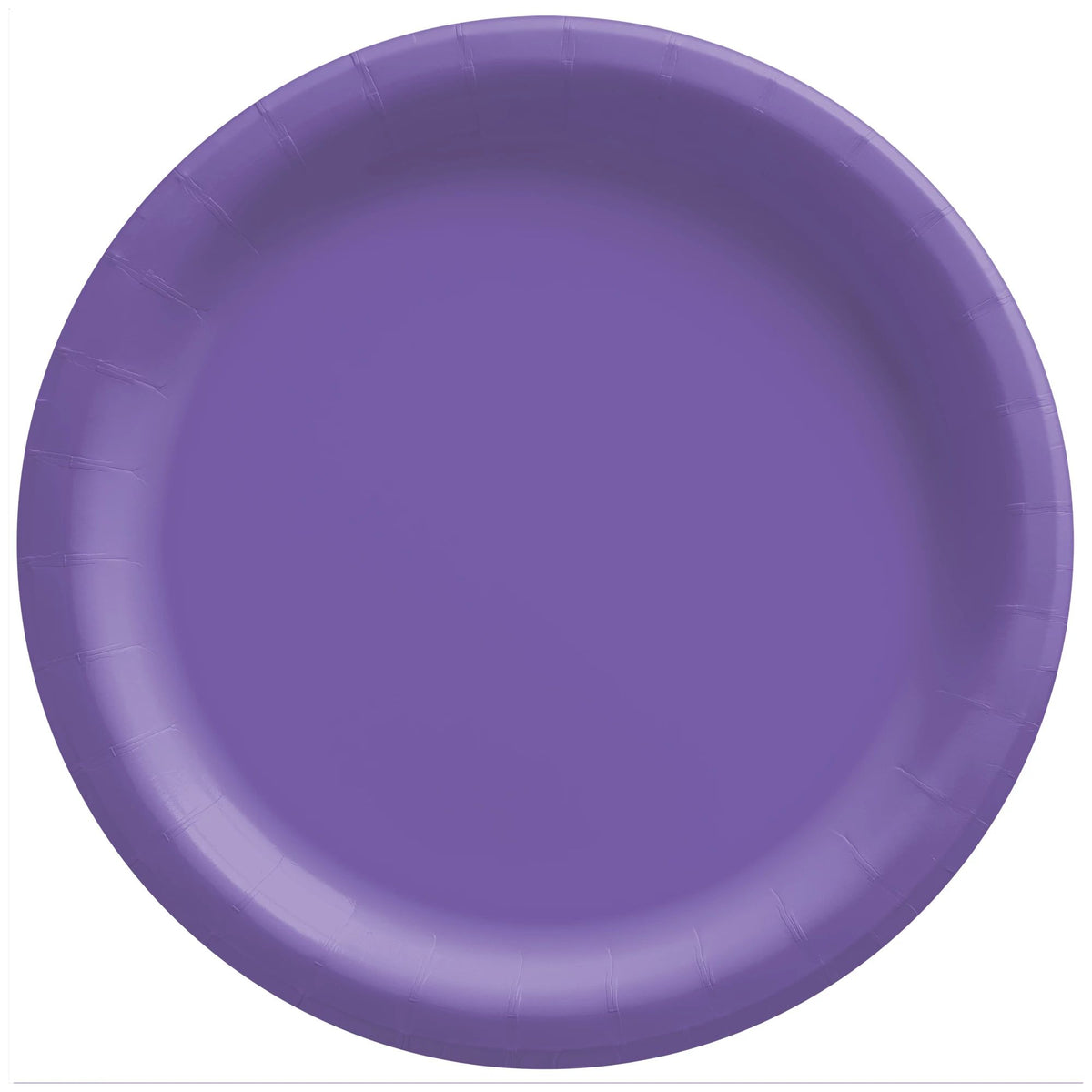 Purple 8 1/2" Round Paper Plates, 20 count