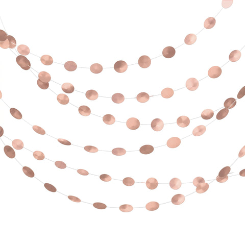 Round String Decorations- Rose Gold/Blush