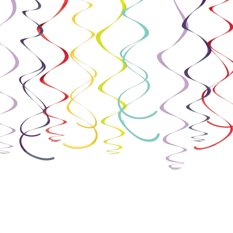 Rainbow Plastic Swirl Decoration