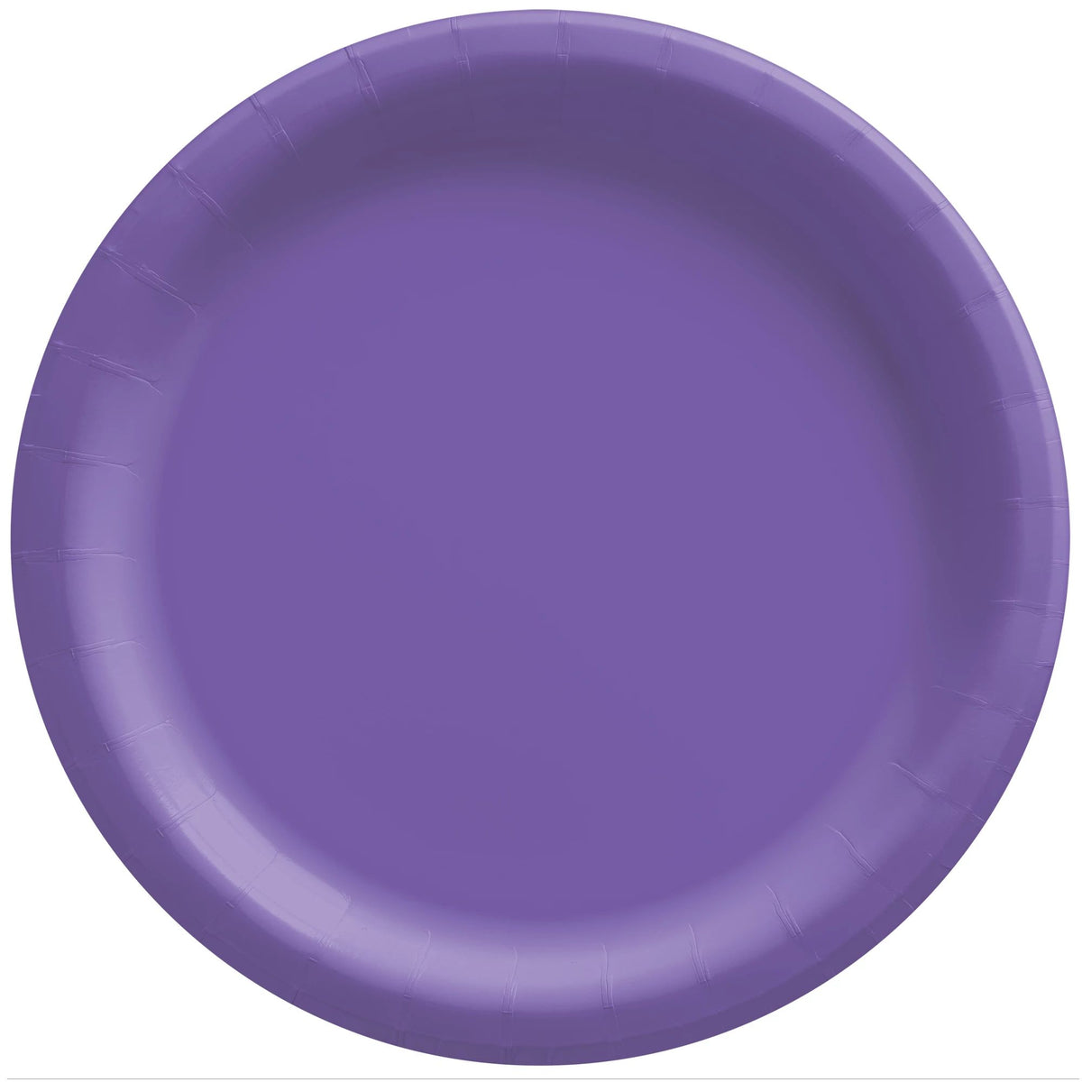 Purple 10" Round Paper Plates,  20 count
