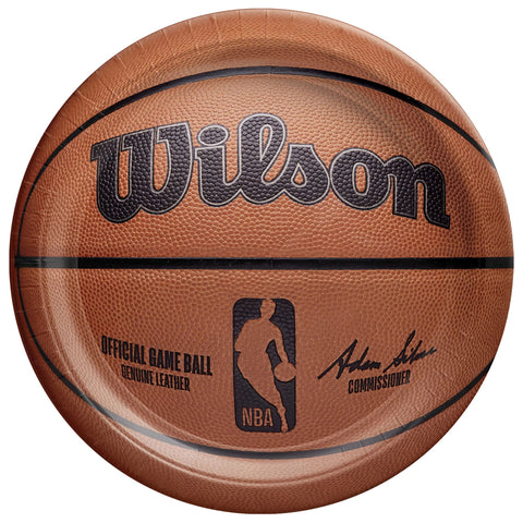Wilson NBA Basketball 9" Paper Plate