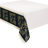Roaring New Year’s Rectangular Plastic Table Cover 54” x 84” – New Year’s Eve Party Table Decoration