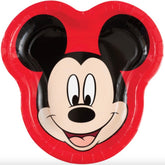 Disney Mickey Mouse Shaped 9 Dinner Plates 8ct"