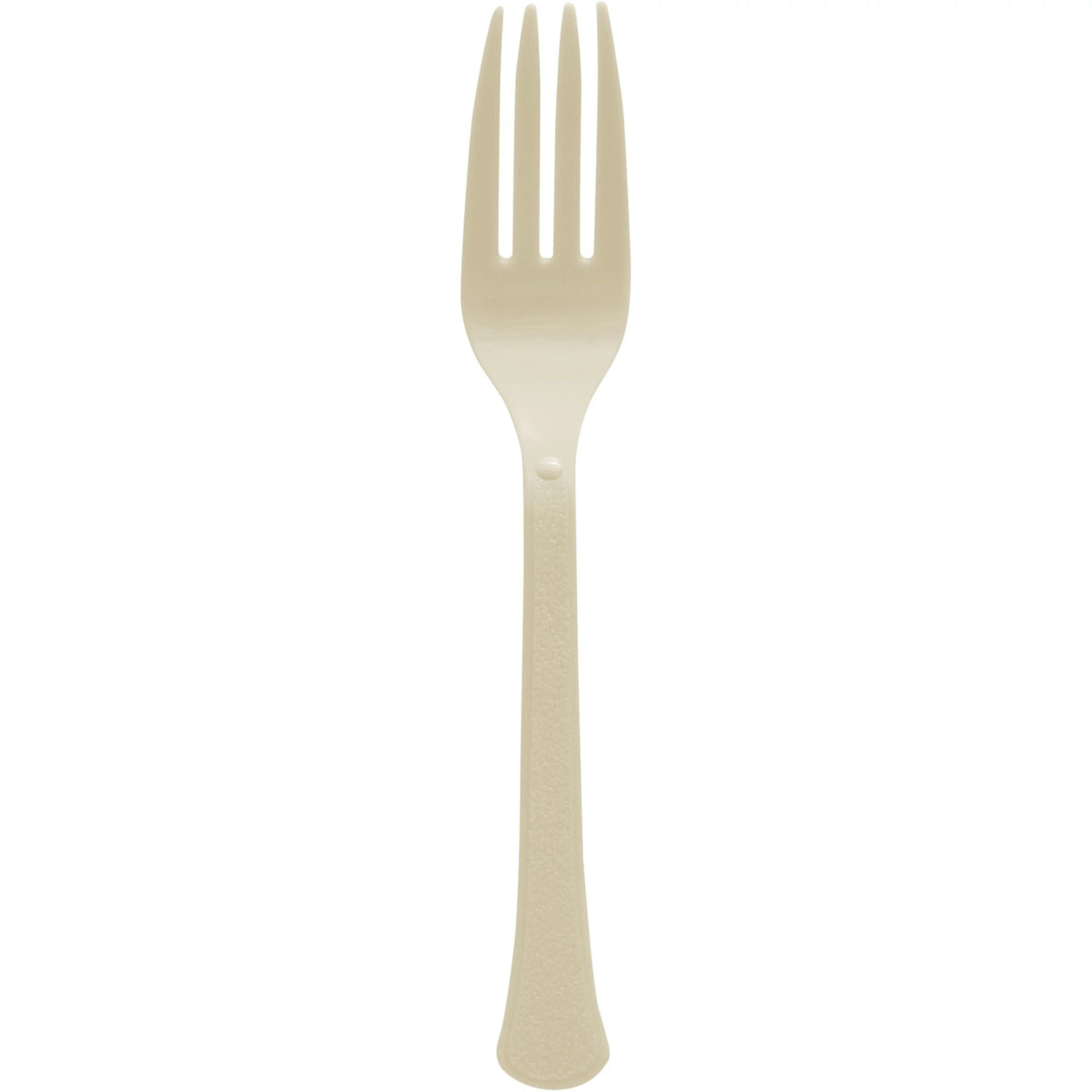 Vanilla Cream Forks 50-Count Heavyweight Forks