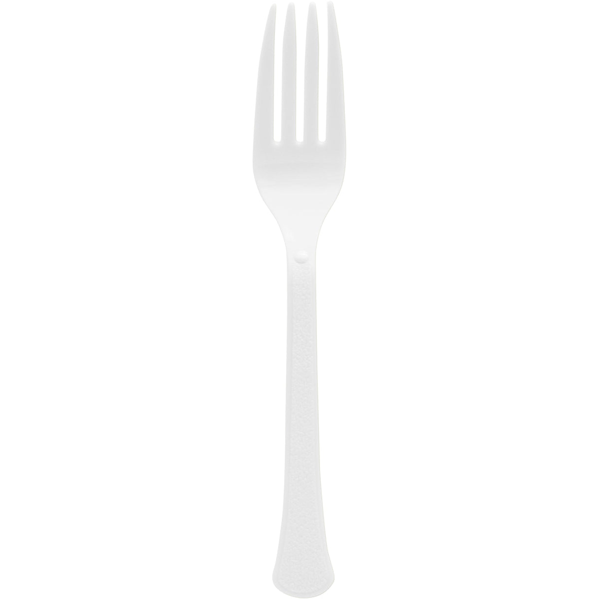 Frosty White 50 Count Heavyweight PP( Polypropylene) Reusable Plastic Forks