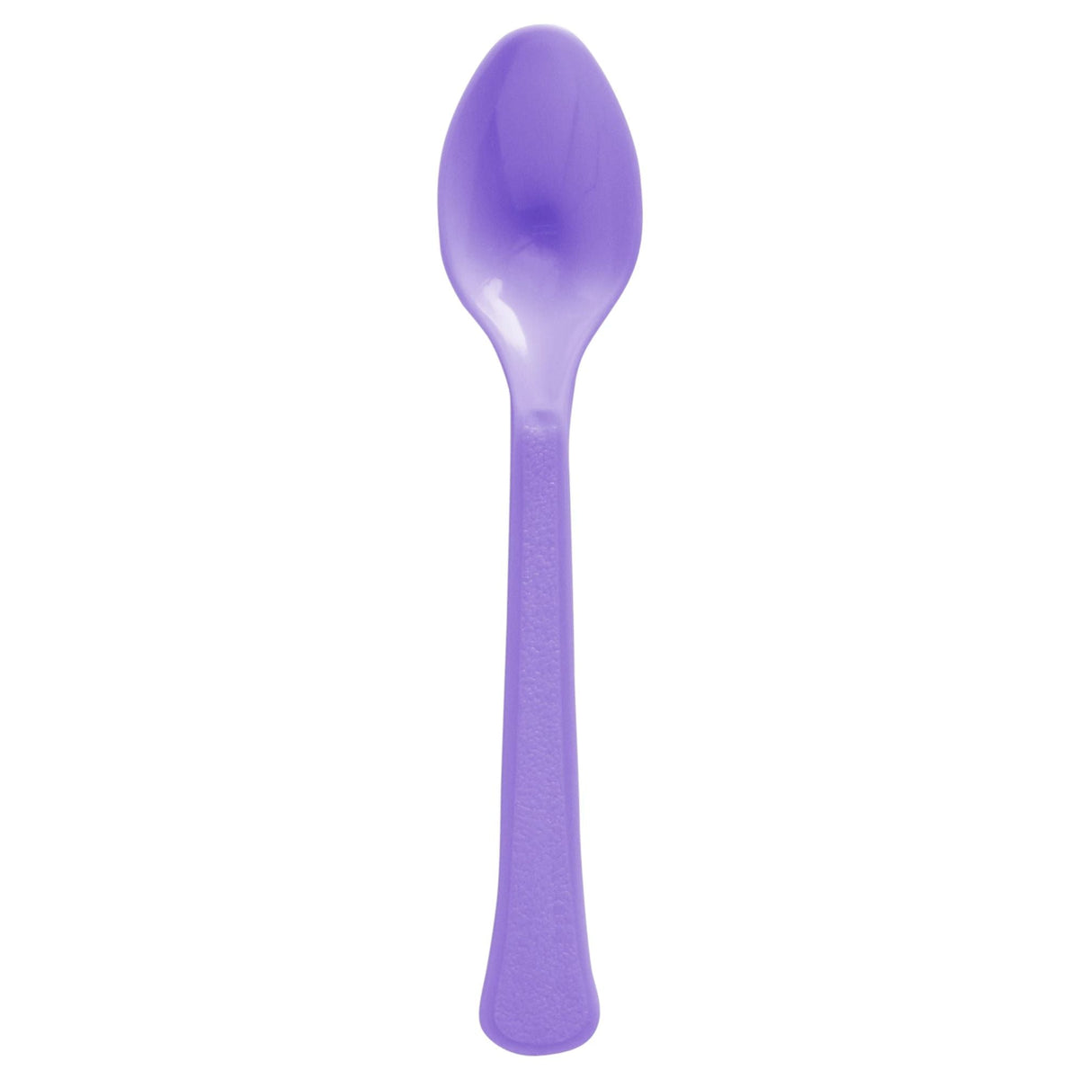 Purple Spoons - 50 Count Heavyweight PP( Polypropylene) Plastic Spoons
