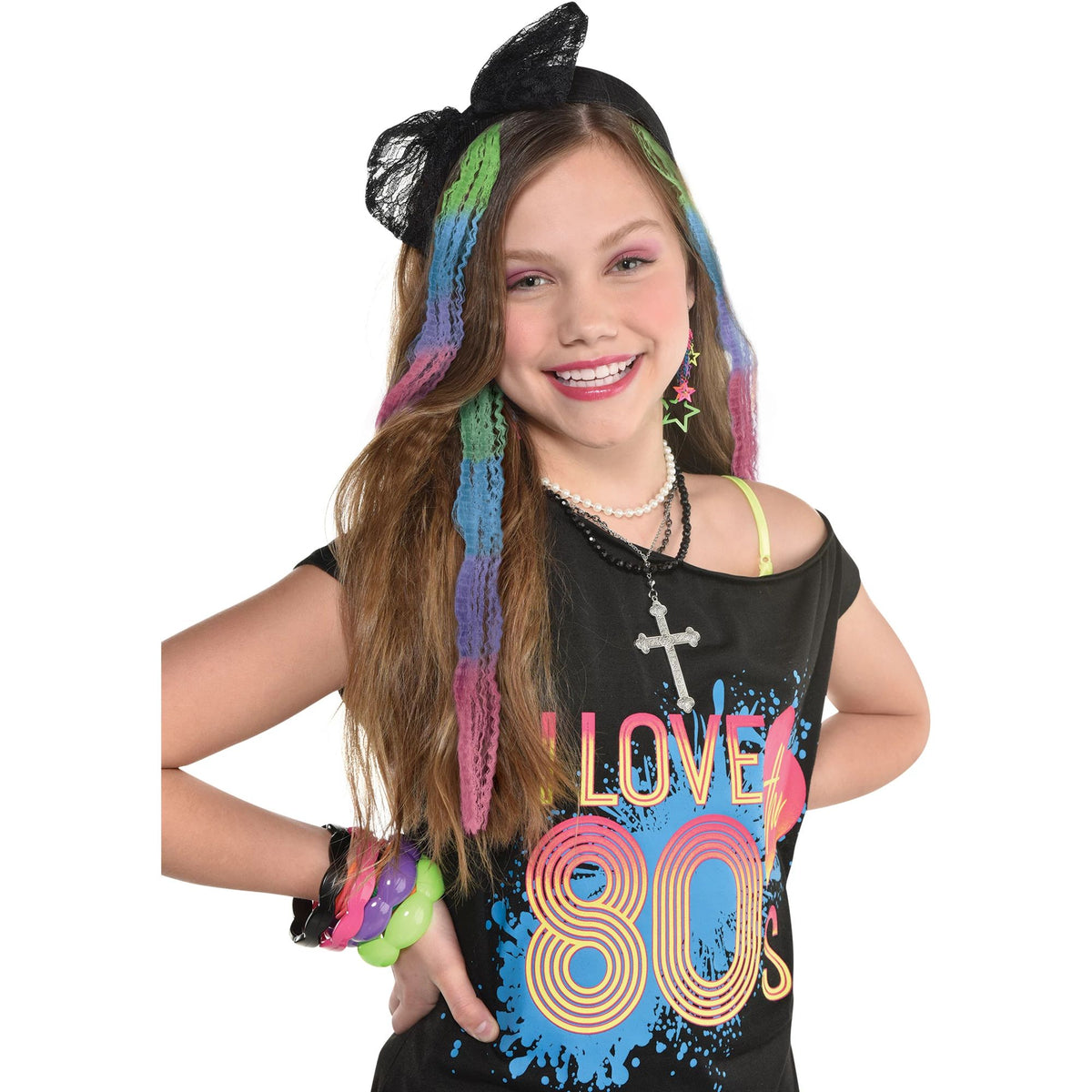 80's Crimped Neon Hair Extensions