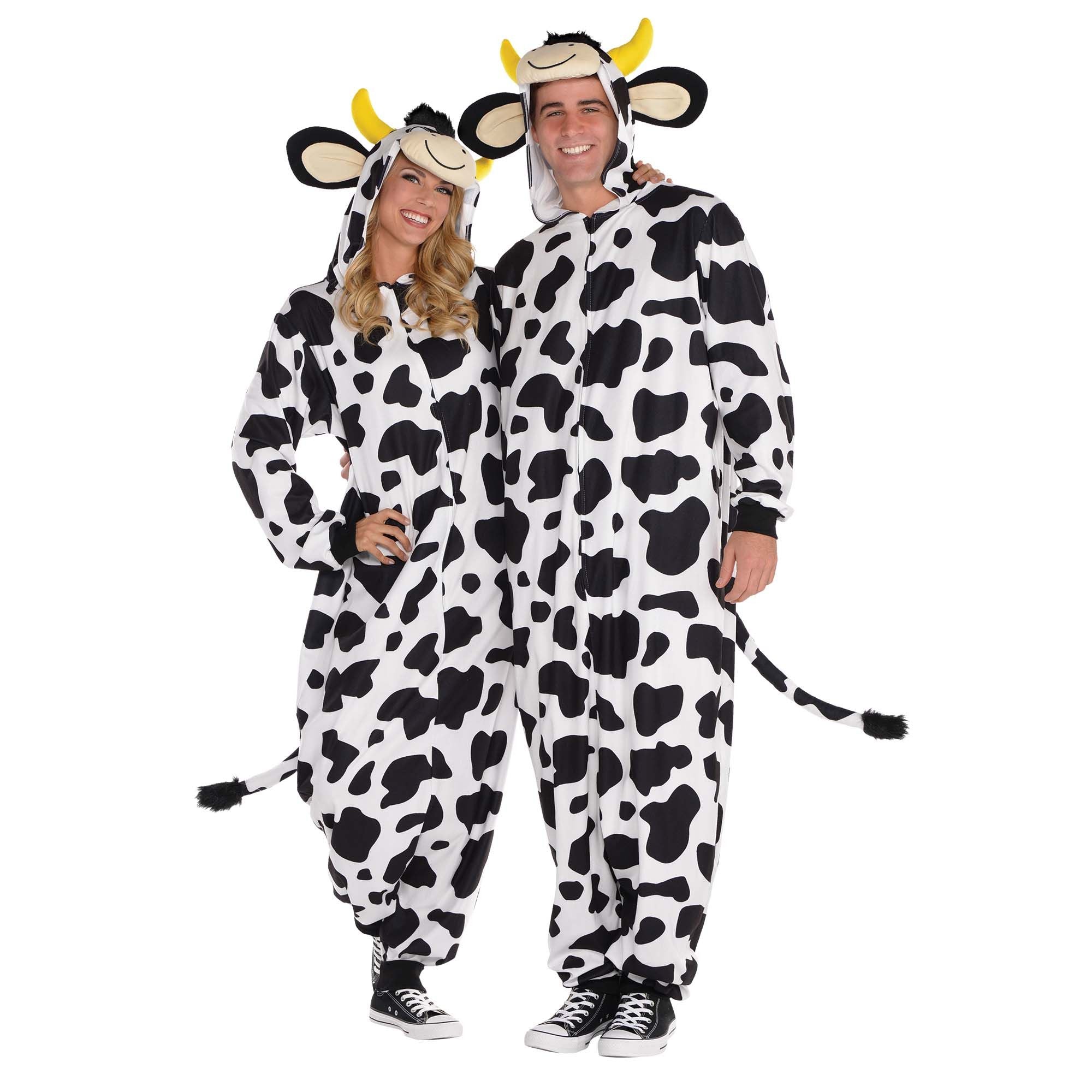 Cow Zipster Costume Size Adult L/XL Hooded Jumpsuit – Manahawkin