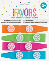 Kazoo Party Favors 3" 8ct
