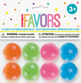 Glow in the Dark Bounce Ball Favors 8ct