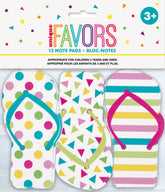 Party Favor Flip Flop Note Pads 12ct