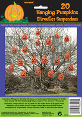 Pumpkin Hanging Leaf Bags – 20ct Mini Leaf Bags Hanging Halloween Decorations | Outdoor Pumpkin Decor