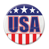 USA Party Button Manahawkin, NJ Party Fair patriotic 2 inch pin badge