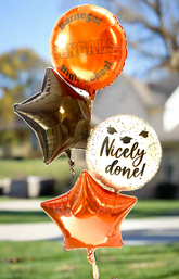 Barnegat High School Graduation Balloon Bouquet "Barnegat The mailbox" 4 balloon group just for the mailbox