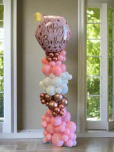 Rose Gold Birthday Balloon Column