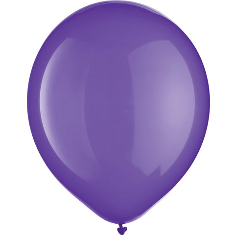 Purple 11 inch Helium Quality Latex Balloon Helium Inflated