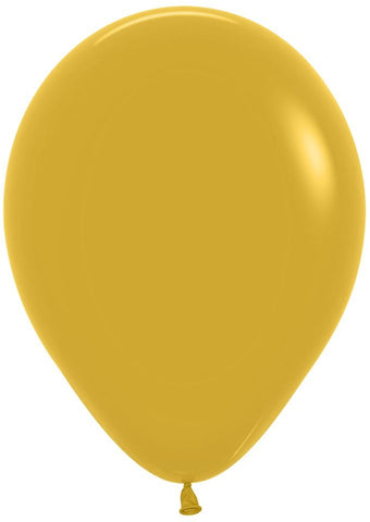 Mustard 11 inch betallatex Professional Quality Latex Balloon Helium Inflated