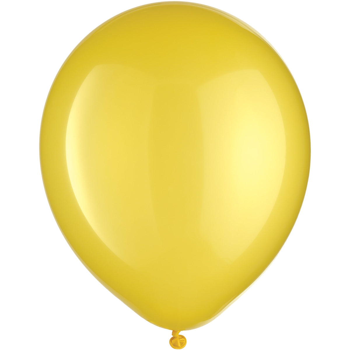Yellow Helium inflated Solid Color 12" Latex Balloon
