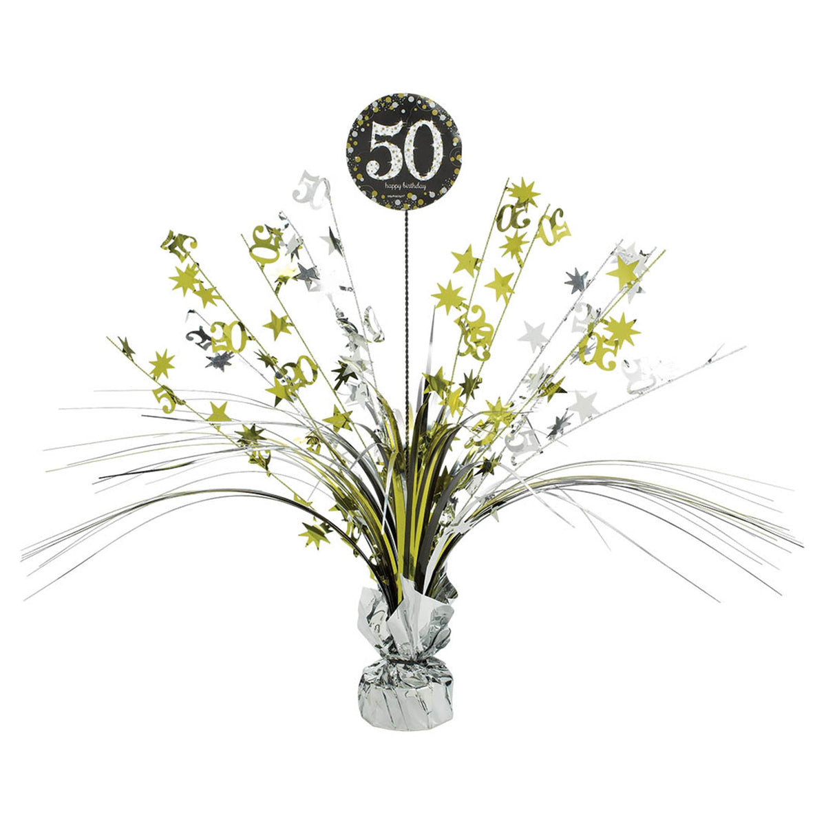 Sparkling Celebration 50th Birthday Centerpiece