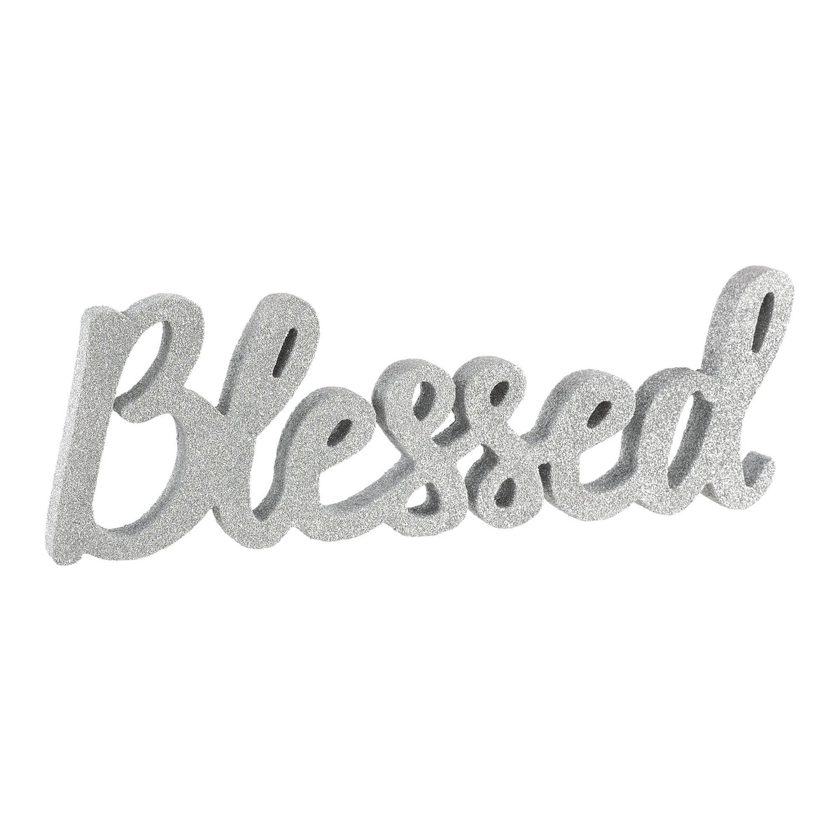 Blessed Script "Blessed" Sign 4 1/2" x 13 3/4"