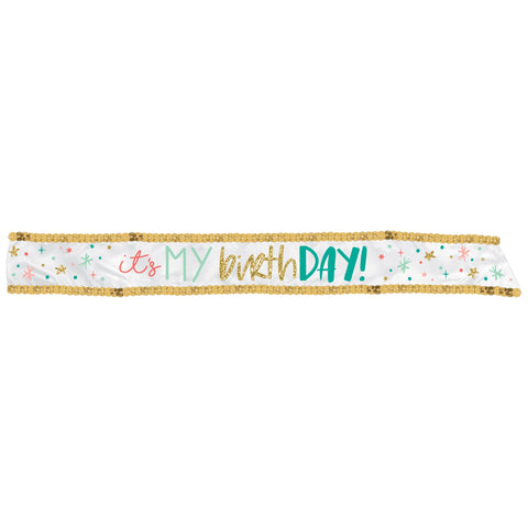 Happy Cake Day 30" Fabric Sash Package of 1