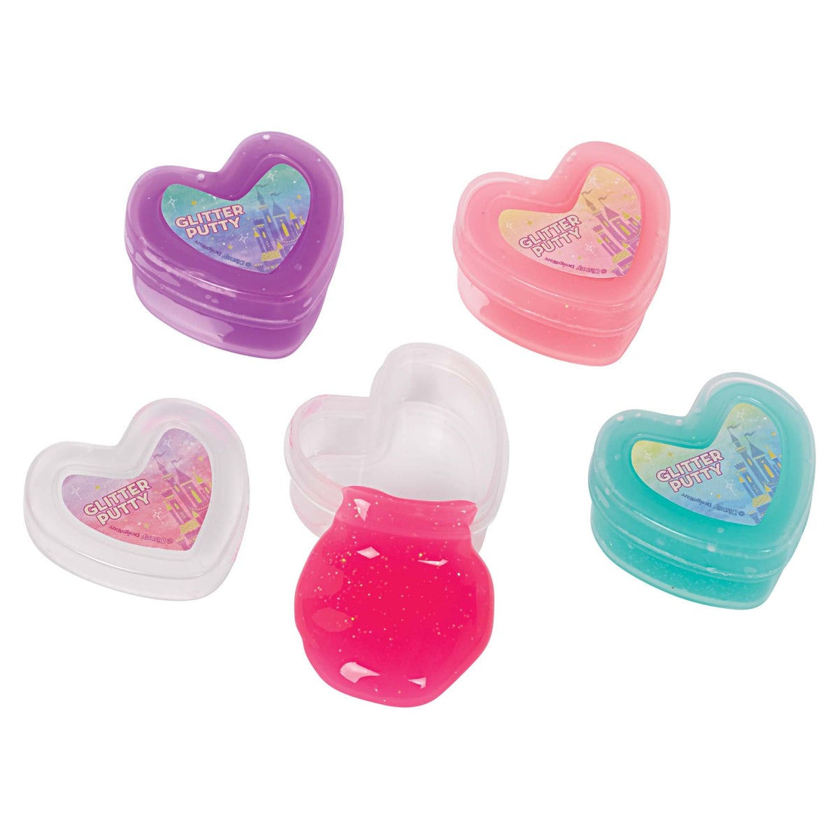 Disney Princess Glitter Putty Favors Package of 4