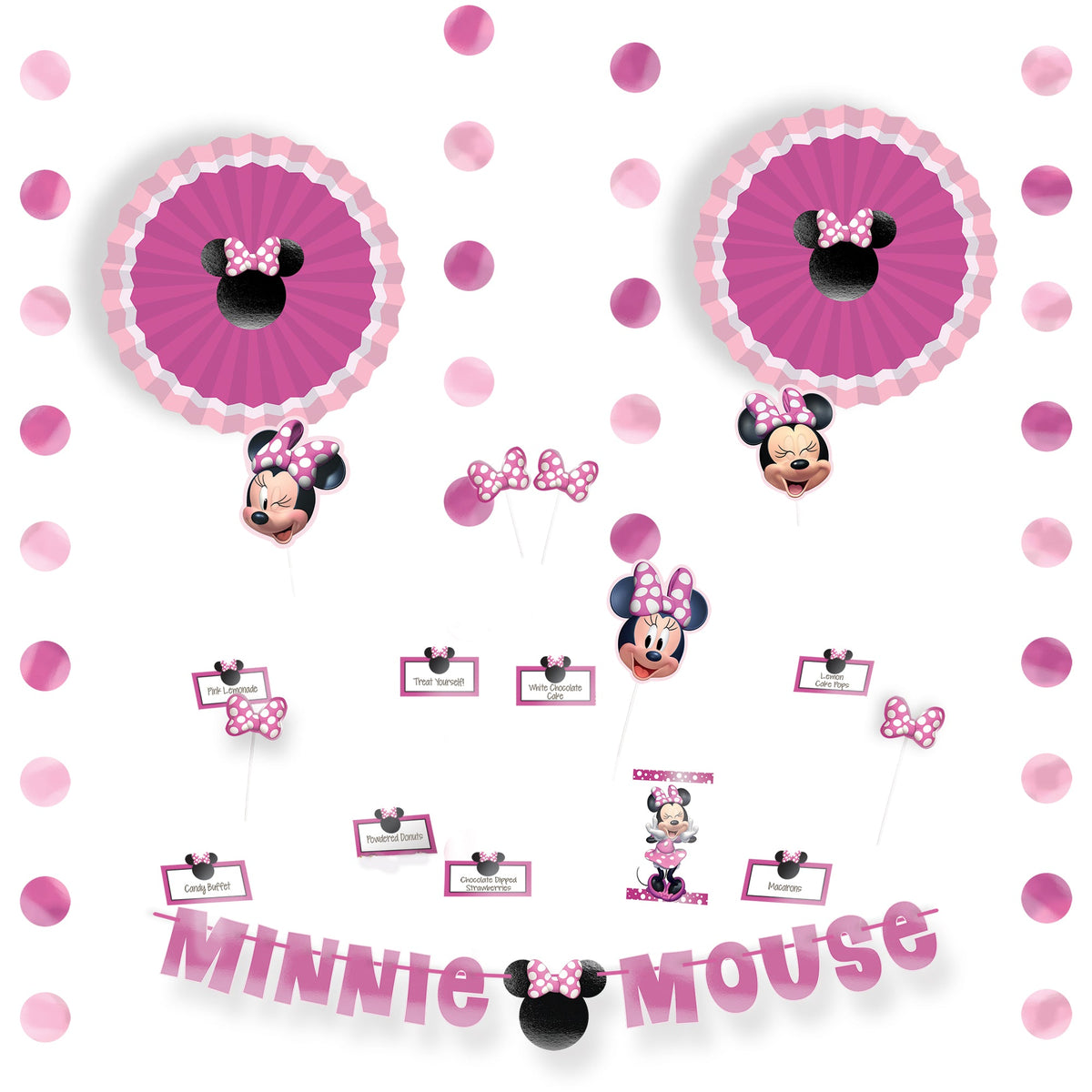 Minnie Mouse Forever Buffet Table 23 piece Decorating Kit