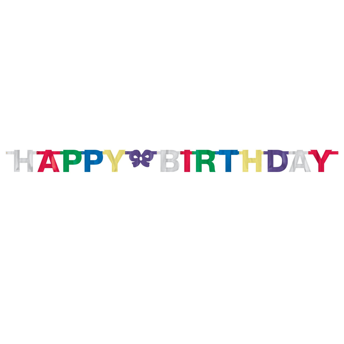 Happy Birthday Multicolored Letter Banner