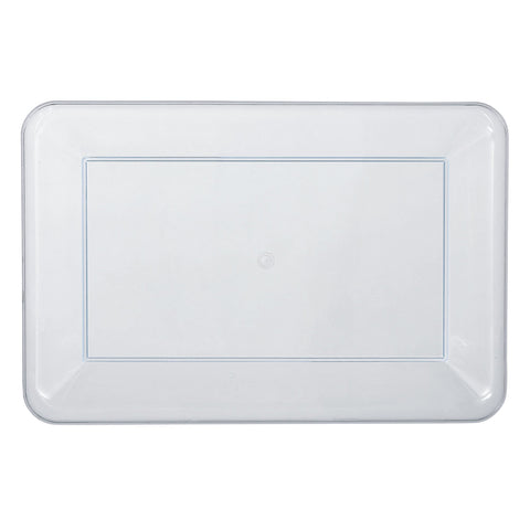 Clear 9 1/5" x 14 1/5" Serving Tray