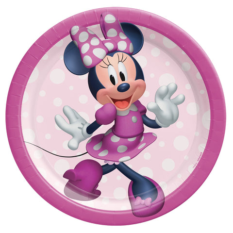 Minnie Mouse Forever 7" Round Plates Package of 8