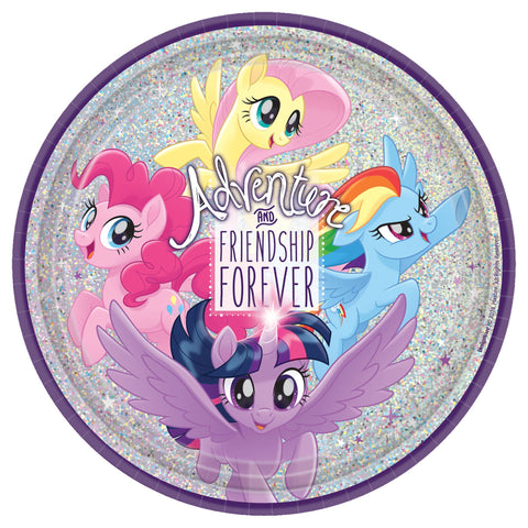 My Little Pony Friendship Adventures™ Prismatic Round Plates, 9"  Package of 8