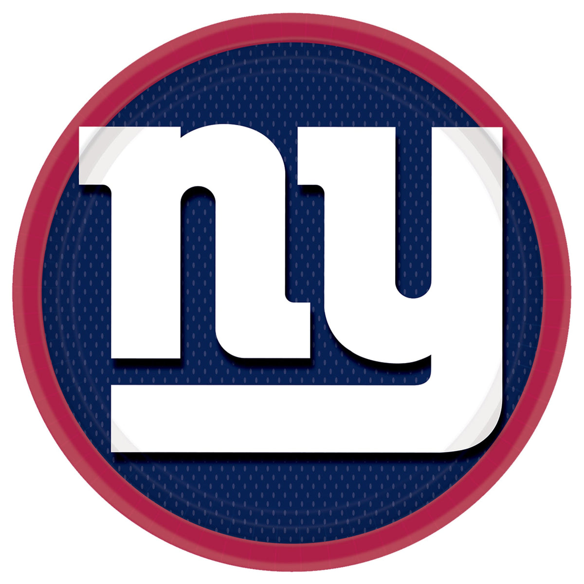 New York Giants 9" Round Plates Package of 8