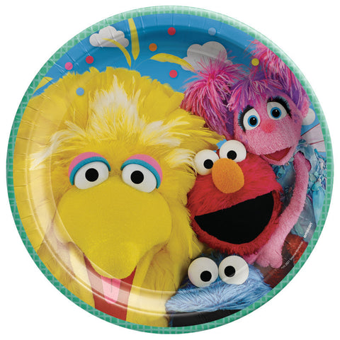 Everyday Sesame Street  9" Round Plates Package of 8