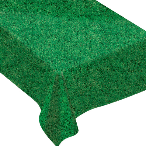 Grass Flannel-Backed Vinyl Table Cover 52" x 90"