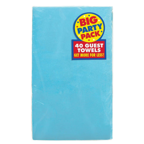 Caribbean Blue -2 Ply Guest Towels, 40 count