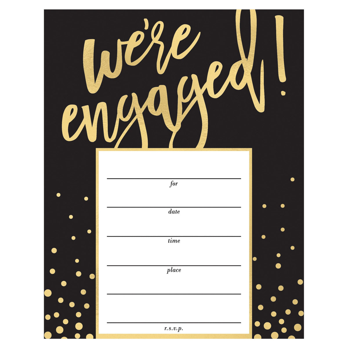 We're Engaged Value Pack Invitations