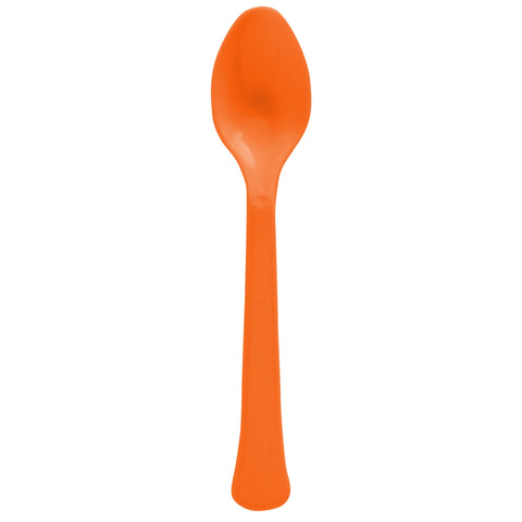 Orange Peel Spoons 50-Count Heavyweight  Plastic Spoons