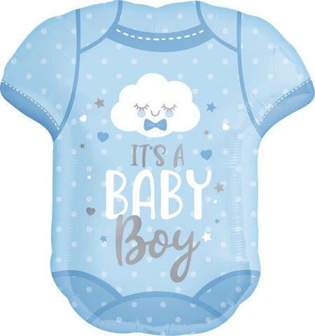 Baby Boy Onesie 24" Supershape Mylar Balloon