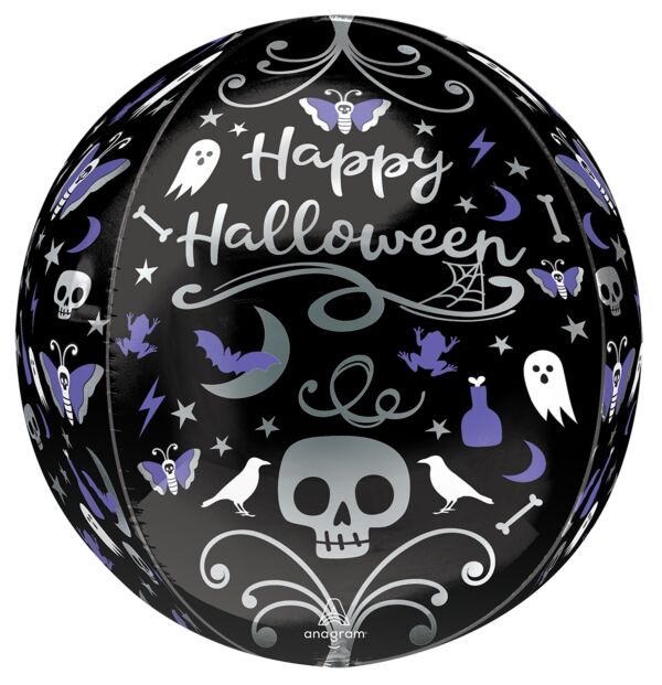 Moonlight Halloween 16" Orbz Mylar Balloon